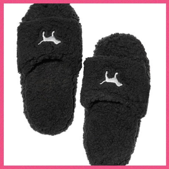 PINK Victoria's Secret Shoes - •Victoria’s Secret PINK• Sherpa Slippers
